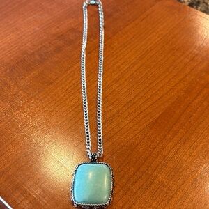 Turquoise and Silver Necklace from Lucky